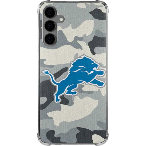NFL Detriot Lions Camo Galaxy S24 Plus Clear Case